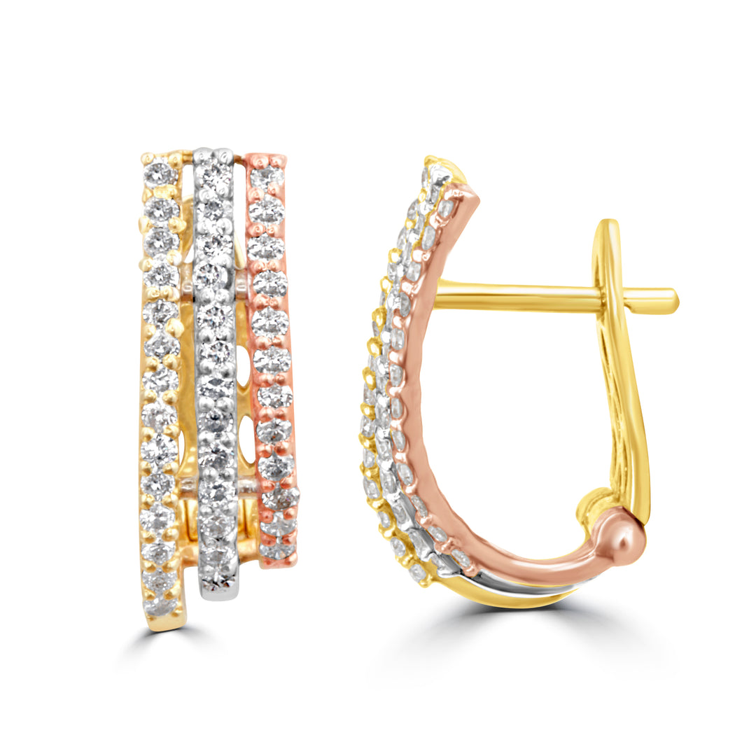 Three Striped Earring