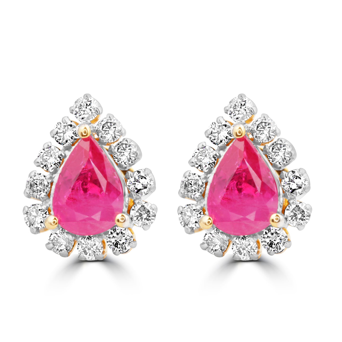 NEW BURMESE RUBIES AND DIAMOND TOPS