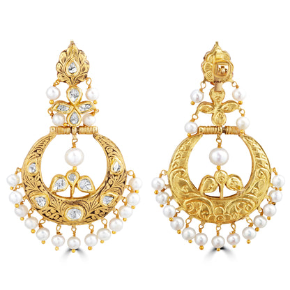 POLKI CHANDBALI EARRINGS