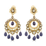 Load image into Gallery viewer, Royal Crescent Earrings With Drops
