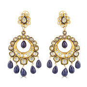 Royal Crescent Earrings With Drops