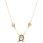 Load image into Gallery viewer, GOLD AND POLKI PENDANT CHAIN
