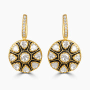 Aesthetic Polki Studded Earrings Gift Idea for Wedding - Ethnic Jewellery