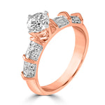 Load image into Gallery viewer, Aesthetic Rose Gold Solitaire Ring Gift Idea for Wife - Luxury Jewellery