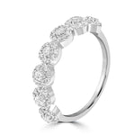 Load image into Gallery viewer, Silver Plated Floral Cluster Ring Aesthetic Gift for Her - Promise Ring Online