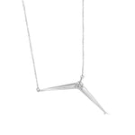 Load image into Gallery viewer, Aesthetic Silver Spike Necklace Gift Idea for Her - Statement Jewellery