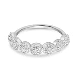 Load image into Gallery viewer, Designer Cubic Zirconia Band Ring Silver Plated - Latest Jewellery Design Price