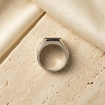 Load image into Gallery viewer, Black Onyx Silver Men's Signet Ring