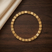 Gold Geometric Link Bracelet for Men