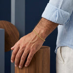 Load image into Gallery viewer, Gold Wheat Chain Bracelet for Men