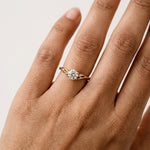 Load image into Gallery viewer, Lab Grown Diamond Floral Gold Engagement Ring for Women