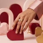 Load image into Gallery viewer, 9KT Gold Pearl Flower Open Ring for Women