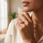 Load image into Gallery viewer, Gold Lab Grown Diamond Floral Ring for Women