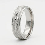 Load image into Gallery viewer, 925 Sterling Silver Chevron Pattern Men's Ring