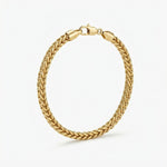 Load image into Gallery viewer, Gold Wheat Chain Bracelet for Men