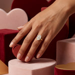 Load image into Gallery viewer, 9KT Gold Oval Solitaire Engagement Ring for Women