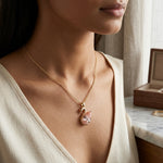 Load image into Gallery viewer, Gold Swan Lab Grown Diamond Pendant Necklace
